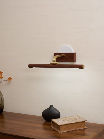 Walnut Color Linear LED Wall Light