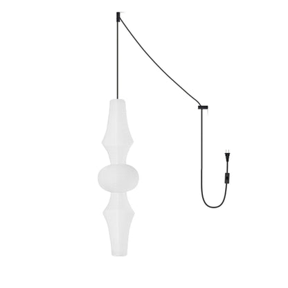 Washi Paper E Pendant Swag Light