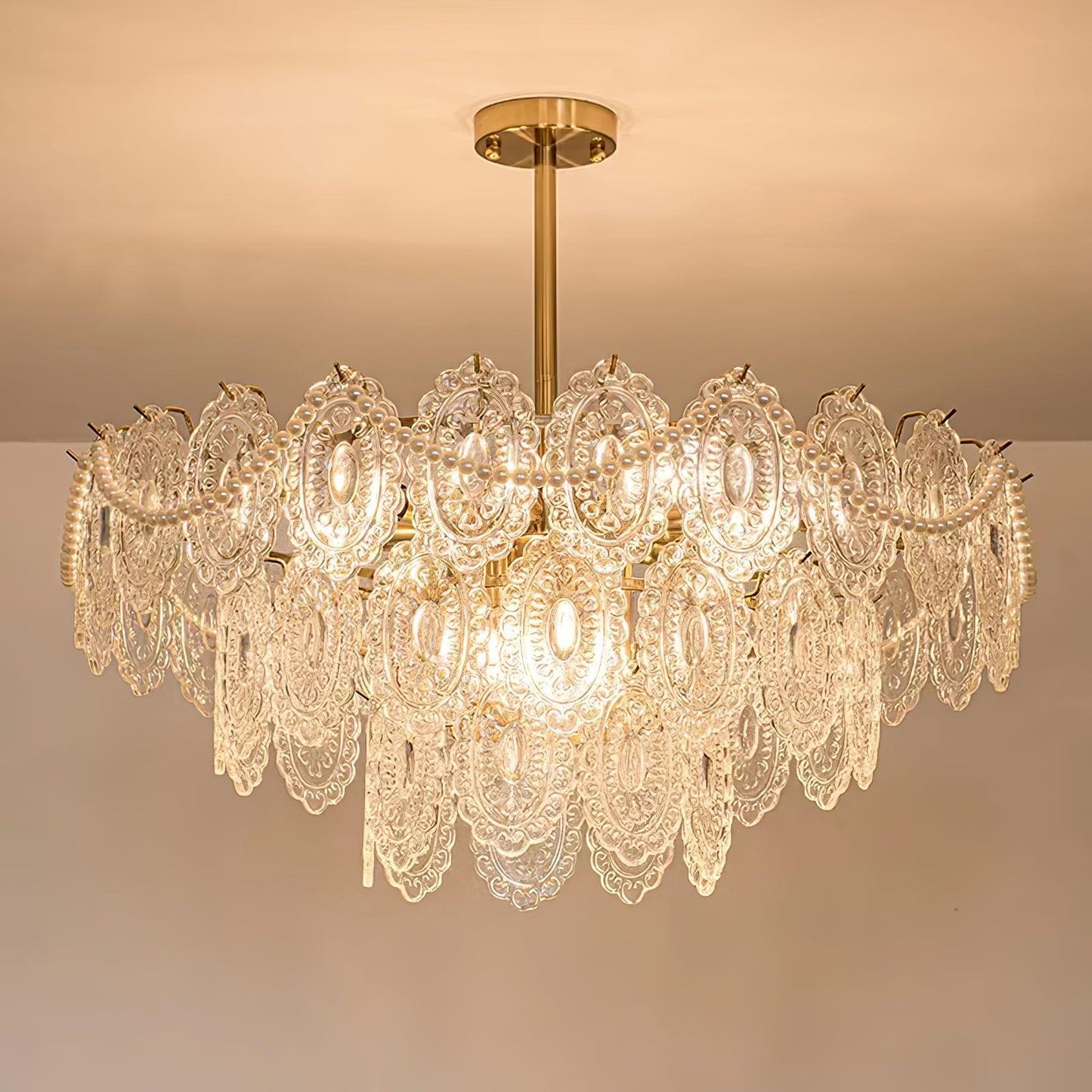 Wave Pearl Chandelier