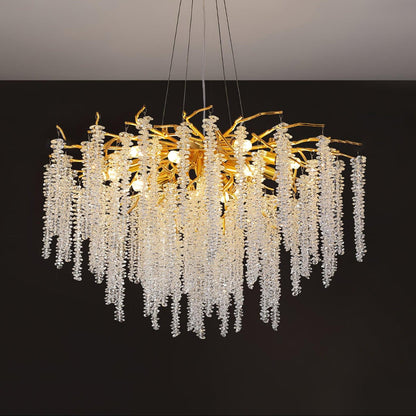 Wisteria Flower Crystal Chandelier