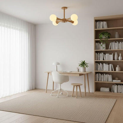 Wooden Nera Chandelier