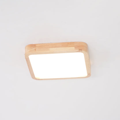 Wooden Geometric Ceiling Light