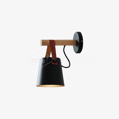 Wooden Conical Wall Light