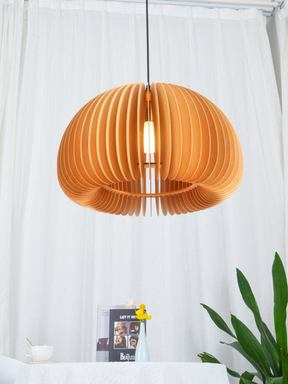 Wooden Pumpkin Swag Lights