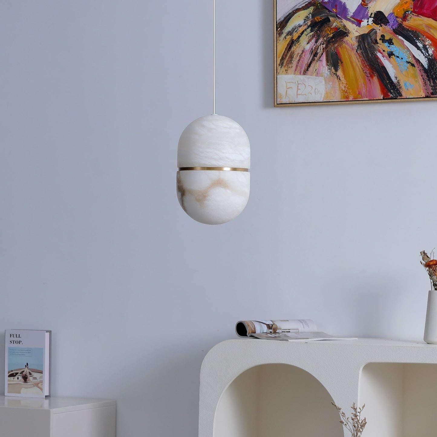 YUM Alabaster Pendant Light
