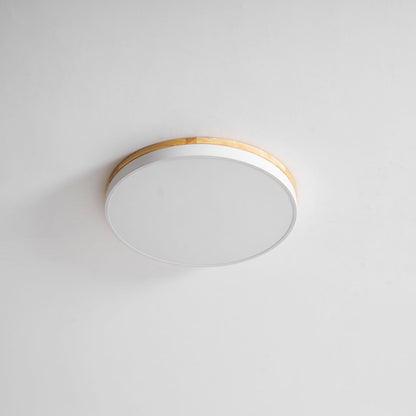 Zara Circular Wood Ceiling Lamp