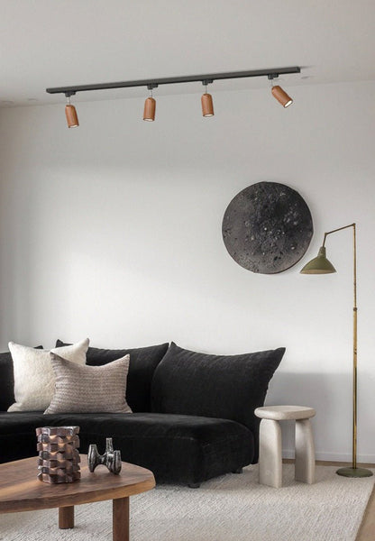 Wood Track Ceiling Lamp