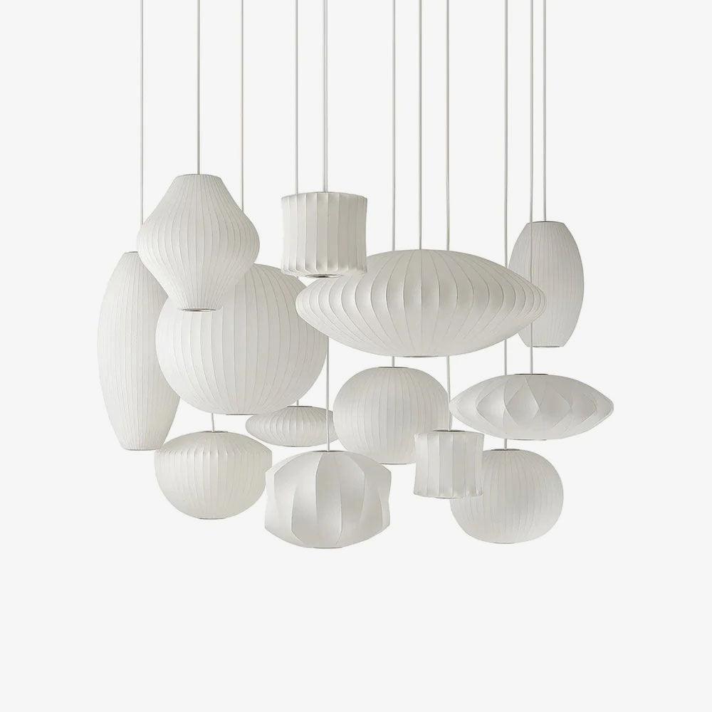 Élise Mulberry Silk Pendant Lamp