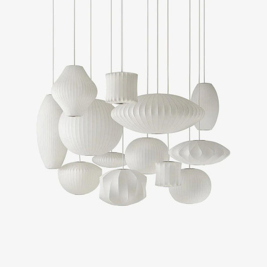 Élise Mulberry Silk Pendant Lamp