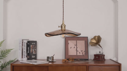 Flower Petal Glass Pendant Light